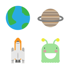宇宙やSFに関するずっと使える絵文字セット