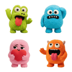 Fluffy and Cute Monsters Vol.4