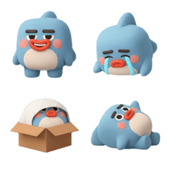 Kawaii Baby Shark Emojis Vol.1