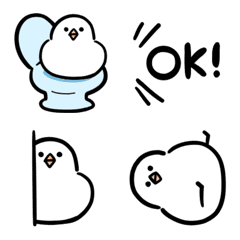 もっちりした鳥_毎日使えるかわいい絵文字