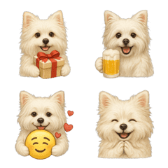 かわいいポメマル日常リアクション絵文字