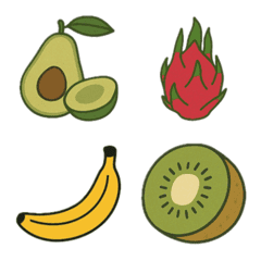 フルーツスタンプ・絵文字パック