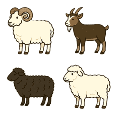 羊スタンプ・絵文字パック