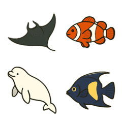 海洋生物スタンプ・絵文字パック