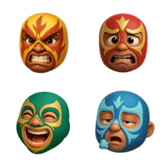 Emoji of Masked wrestler