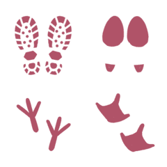 可愛腳印˙動物足跡(玫瑰霧粉)