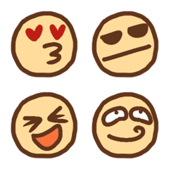 好笑的可愛表情包(咖啡色)