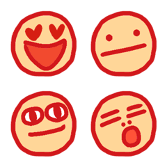 好笑的可愛表情包(紅色)