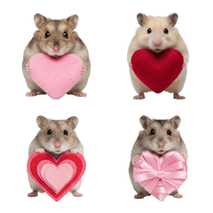 Hamster Delivering a Heart