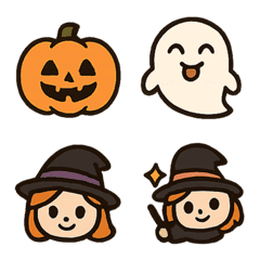 デフォルメ可愛い系ハロウィン絵文字