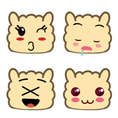 かわいいアルパカの生活 (絵文字) Ver11