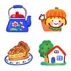 絵本のような♡優しい秋　絵文字