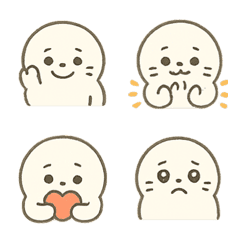 Yuru seal Emoji :Cute Reactions