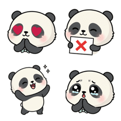 Round Icon Style Panda Emoji