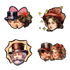 Victorian Xmas Emojis