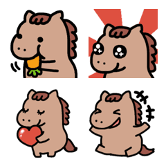 ぽってりお馬さん。絵文字2