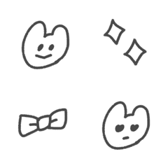 こうさぎ ちゃむ のえもじ