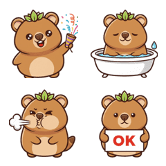 Round Icon Style Quokka Emoji