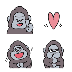 動くゴリラちゃんの絵文字2