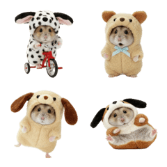 A hamster wearing a dog outfit 2