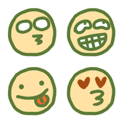 好笑的可愛表情包(抹茶綠色)