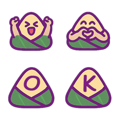 端午節肉粽+26英文字母(紫色)