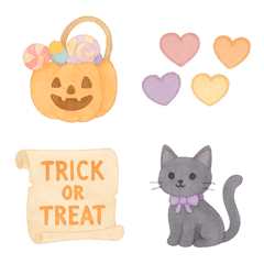 Cute Halloween Emoji Set