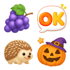 秋に使える♪季節絵文字パック⭐️