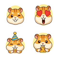 Hamster Friends Emoji Set
