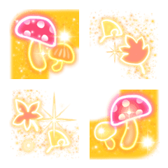 フレーム絵文字 vol.103 キラキラ秋