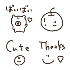 cute simple everyday greetin emoji