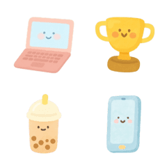 อิโมจิ ไอเทมน่ารัก บนโต๊ะทำงาน - ทำงาน