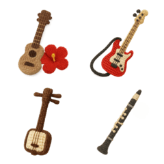 Various musical instruments emoji