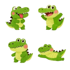 手繪Q萌小鱷魚(40組)