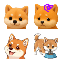 色んな柴犬の可愛い絵文字