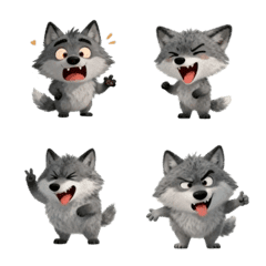 萌萌小灰狼(40組)