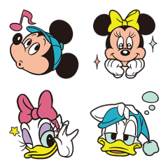 Mickey & Friends（復古風）表情貼