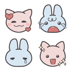 笑うねこ　泣くうさぎ