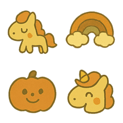 くすみ秋色ユニコーン