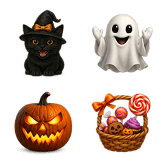 ホラーかわいい★ハロウィン絵文字