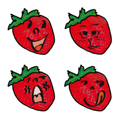 いちご (fruits Face emotion)