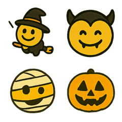 The usual emoji, but Halloween version