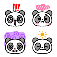 Emoji cheerful panda