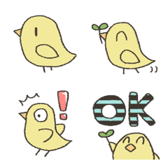 Doodle-like chick emoji