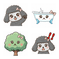 Cute poodle dog Everyday Emoji