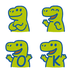 かわいいティラノサウルス+26英語（青）