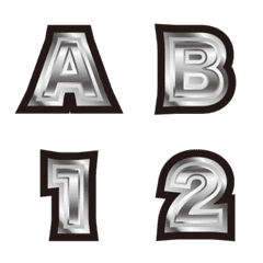 Alfabet-2, 2 perak, emoji