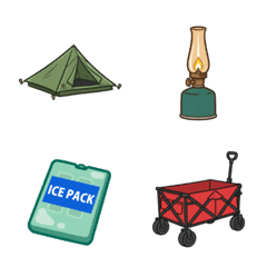 キャンプに使える★定番絵文字 Vol.2