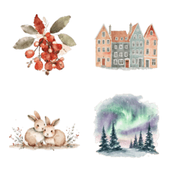 watercolor//Nordic design