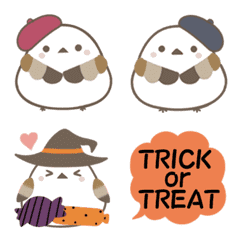 動くかわいいシマエナガ♦秋絵文字